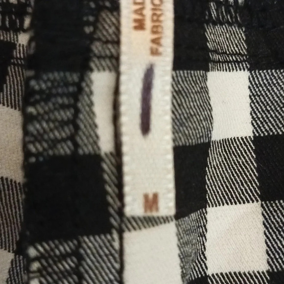 Free People high rise cropped flare checked gingham zip button closure Medium - Picture 10 of 12